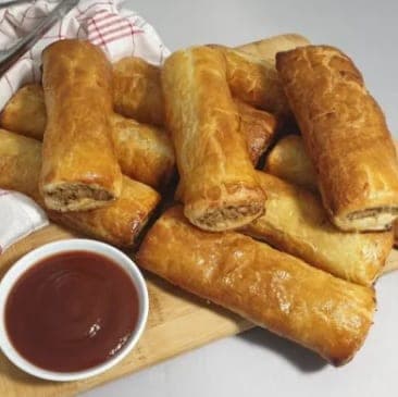 EzyBake Premium Sausage Rolls, Unbaked 150 mm (70)